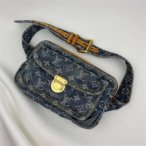 bum bag louis vuitton black|louis vuitton denim bum bag.